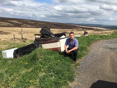 Massive fly tipping in Cragg Vale over the weekend