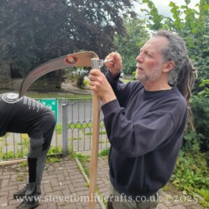 Learn to Scythe 2025 High Hirst Woodmeadow - Photo Credit Steve Tomlin