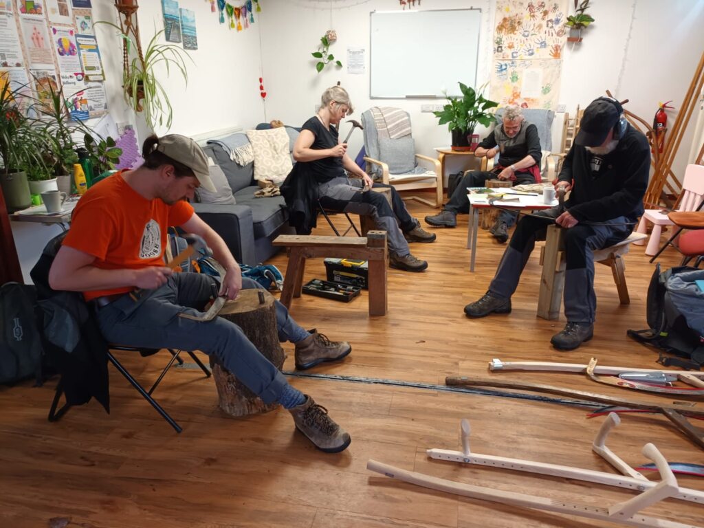 Learn to Scythe 2025 Dodnaze Community Centre - Photo Credit Unknown